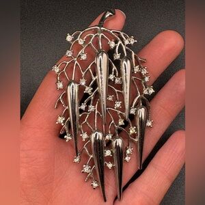 Vtg Botanical Brooch